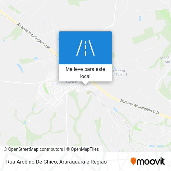 Rua Arcênio De Chico mapa