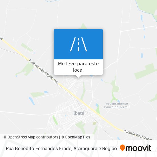 Rua Benedito Fernandes Frade mapa