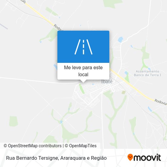 Rua Bernardo Tersigne mapa