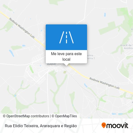 Rua Elidio Teixeira mapa