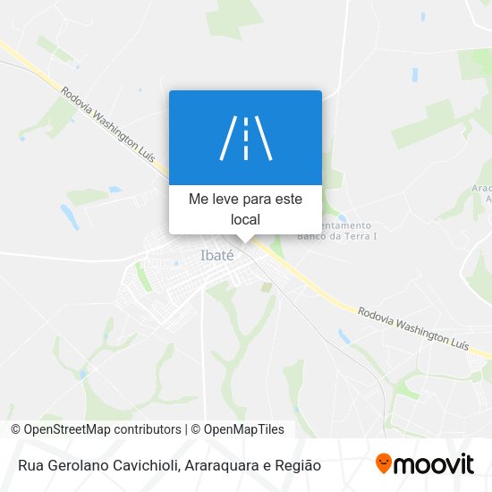 Rua Gerolano Cavichioli mapa