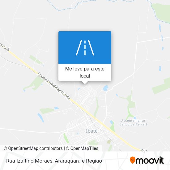 Rua Izaltino Moraes mapa