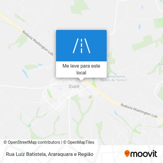 Rua Luiz Batistela mapa