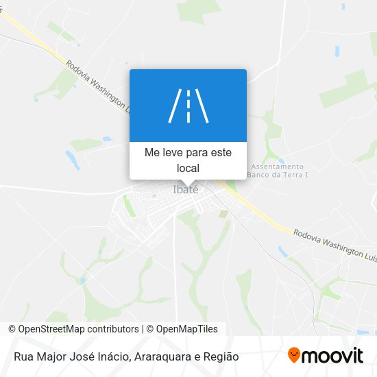 Rua Major José Inácio mapa