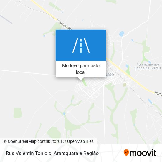 Rua Valentin Toniolo mapa