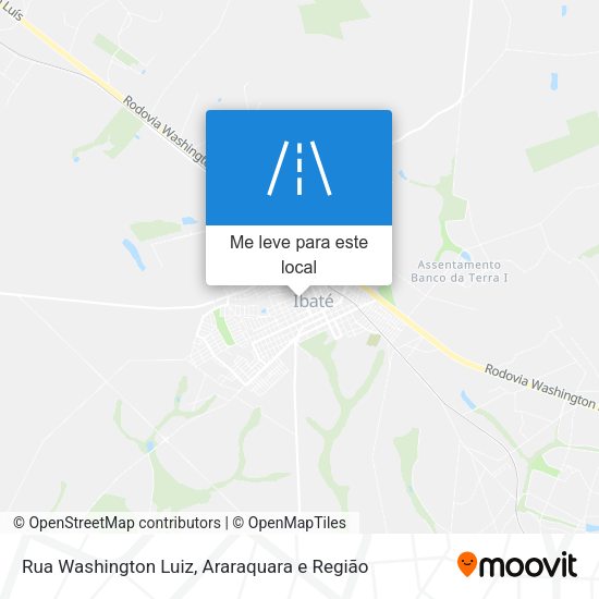Rua Washington Luiz mapa