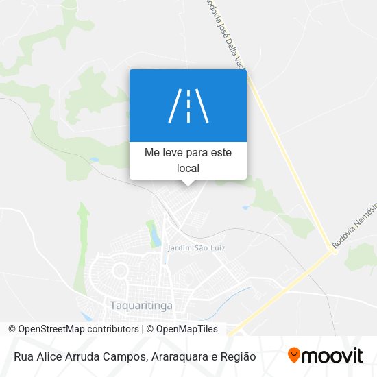 Rua Alice Arruda Campos mapa