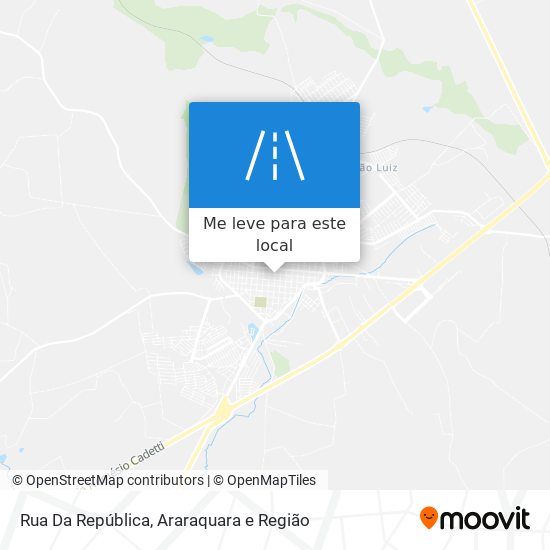 Rua Da República mapa