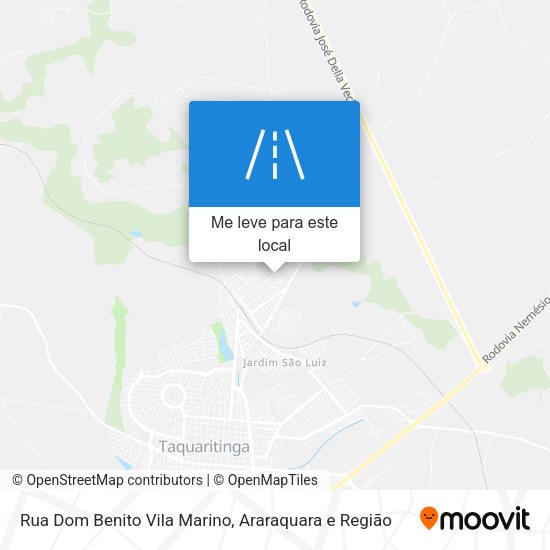 Rua Dom Benito Vila Marino mapa