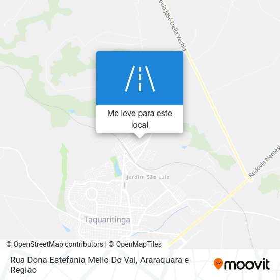 Rua Dona Estefania Mello Do Val mapa