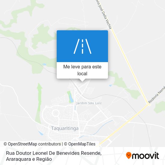 Rua Doutor Leonel De Benevides Resende mapa