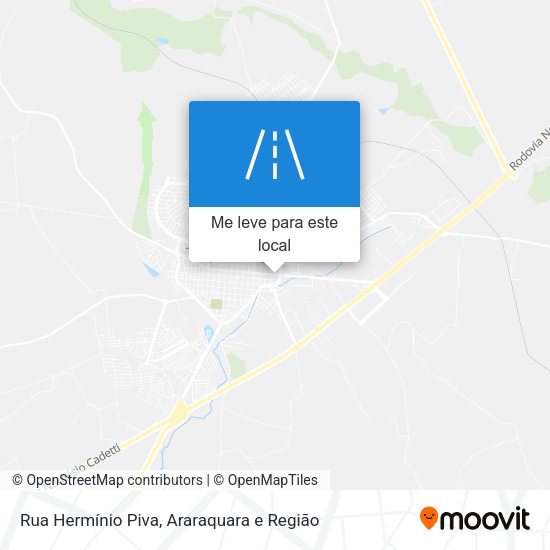 Rua Hermínio Piva mapa