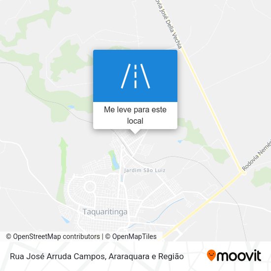 Rua José Arruda Campos mapa