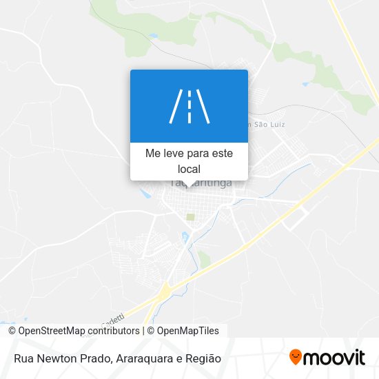 Rua Newton Prado mapa