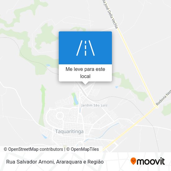 Rua Salvador Arnoni mapa