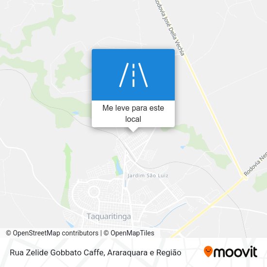 Rua Zelide Gobbato Caffe mapa