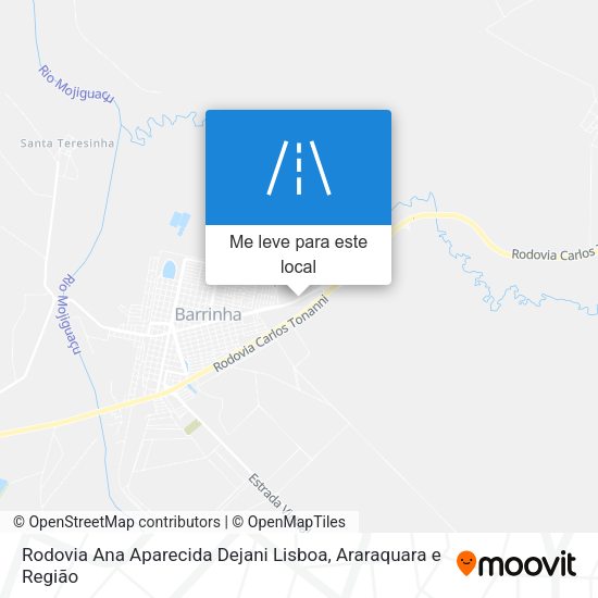 Rodovia Ana Aparecida Dejani Lisboa mapa