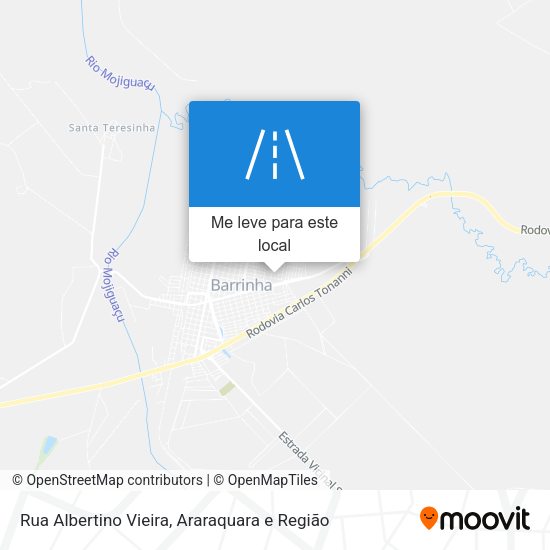 Rua Albertino Vieira mapa