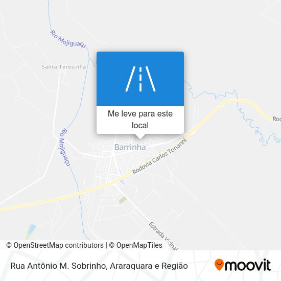 Rua Antônio M. Sobrinho mapa