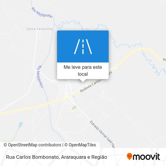 Rua Carlos Bombonato mapa