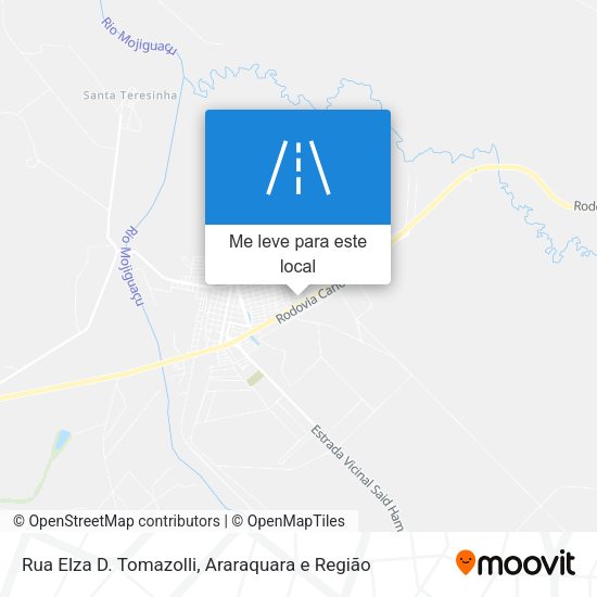 Rua Elza D. Tomazolli mapa
