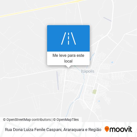 Rua Dona Luiza Fenile Caspani mapa