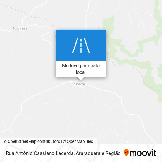 Rua Antônio Cassiano Lacerda mapa