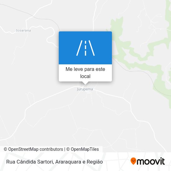 Rua Cândida Sartori mapa