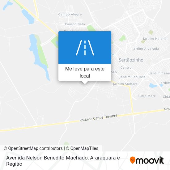 Avenida Nelson Benedito Machado mapa