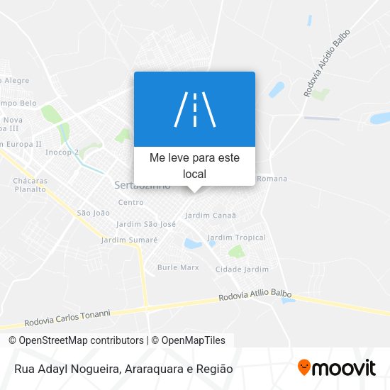Rua Adayl Nogueira mapa