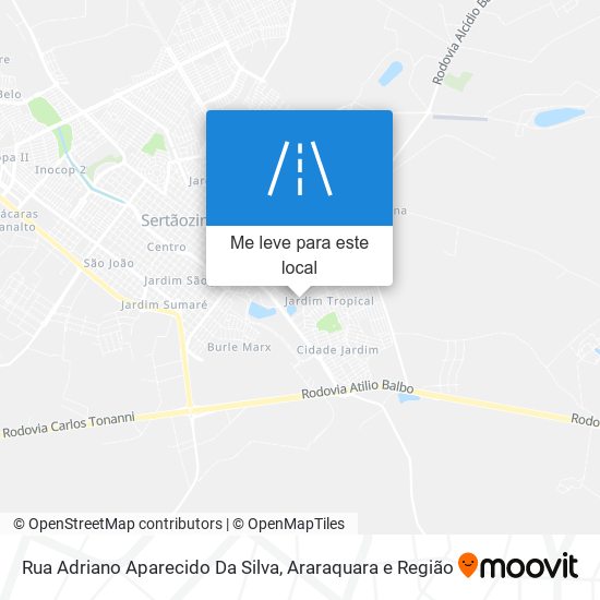 Rua Adriano Aparecido Da Silva mapa