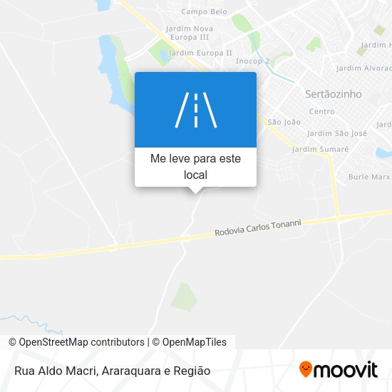 Rua Aldo Macri mapa