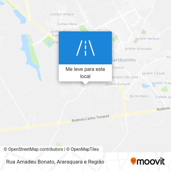 Rua Amadeu Bonato mapa