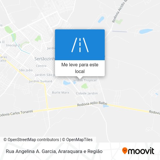 Rua Angelina A. Garcia mapa