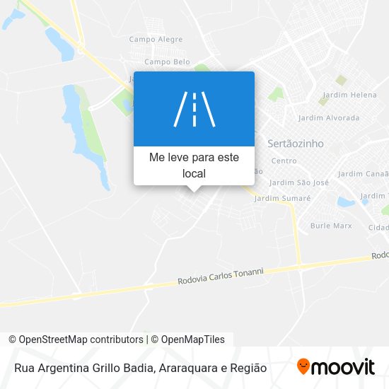 Rua Argentina Grillo Badia mapa