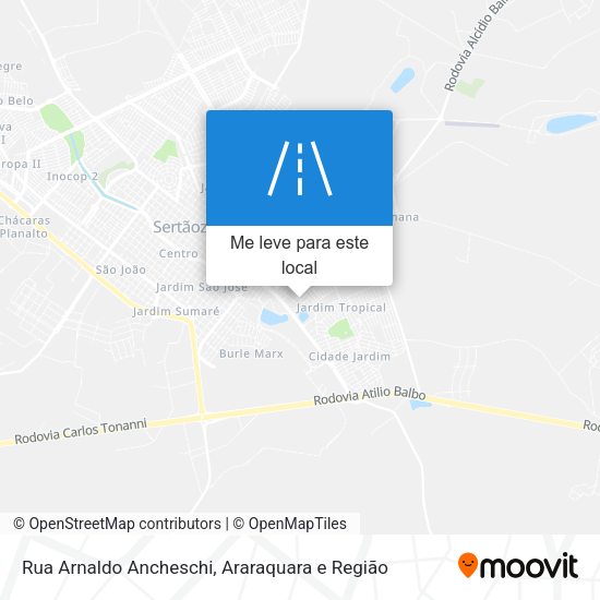 Rua Arnaldo Ancheschi mapa