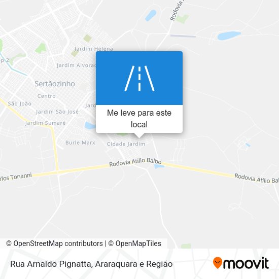 Rua Arnaldo Pignatta mapa