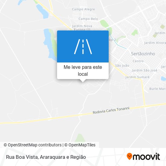 Rua Boa Vista mapa