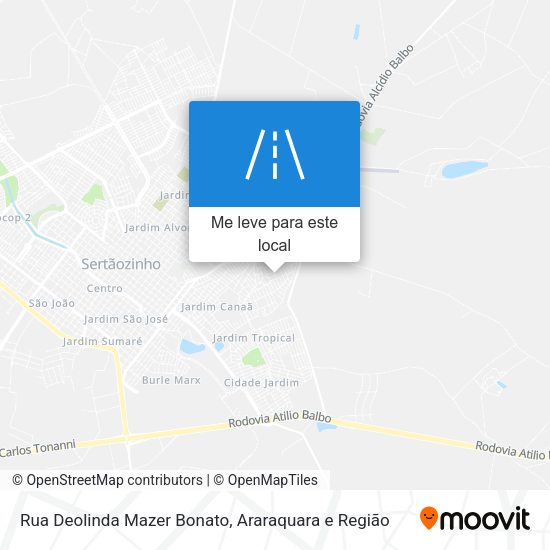 Rua Deolinda Mazer Bonato mapa