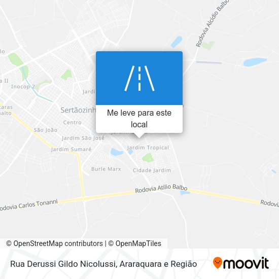 Rua Derussi Gildo Nicolussi mapa