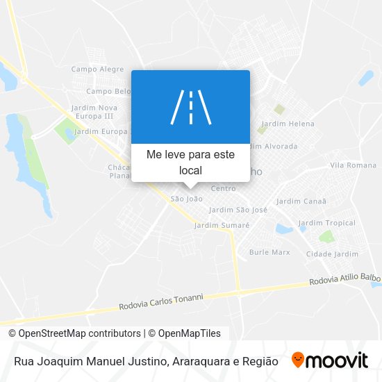 Rua Joaquim Manuel Justino mapa
