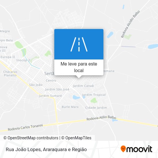 Rua João Lopes mapa
