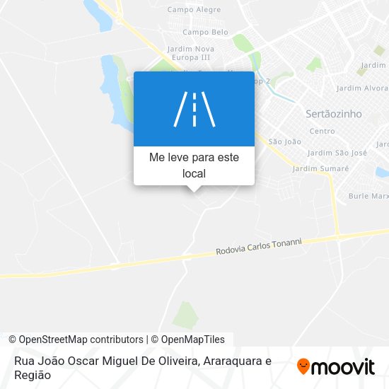 Rua João Oscar Miguel De Oliveira mapa