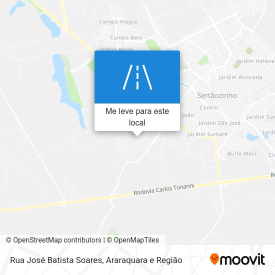 Rua José Batista Soares mapa