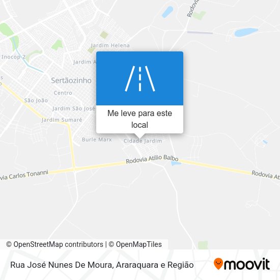 Rua José Nunes De Moura mapa