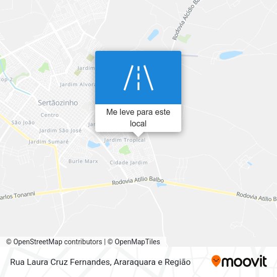 Rua Laura Cruz Fernandes mapa