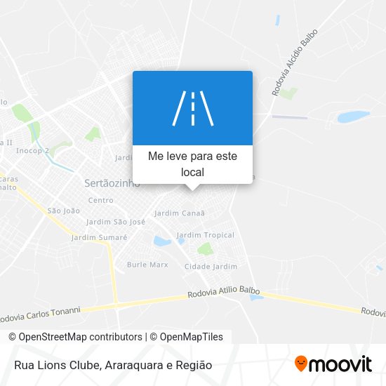 Rua Lions Clube mapa