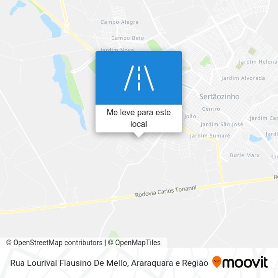 Rua Lourival Flausino De Mello mapa