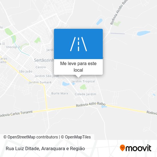 Rua Luiz Ditade mapa