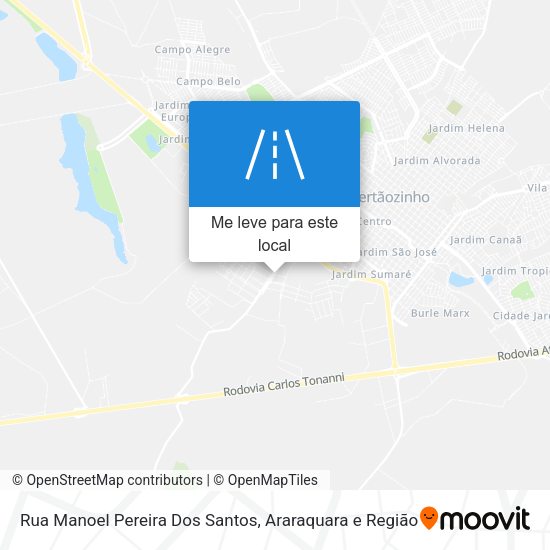 Rua Manoel Pereira Dos Santos mapa